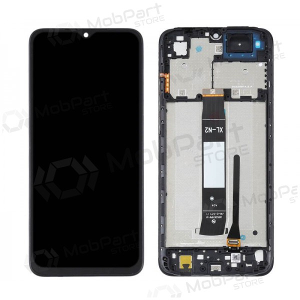 Xiaomi Redmi A1 / A1+ ekrāns (melns) (ar rāmīti) (service pack) (oriģināls)