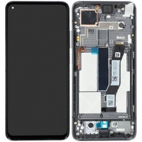 Xiaomi Mi 10T / Mi 10T Pro ekrāns (melns) (ar rāmīti) (Premium)