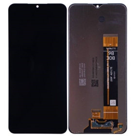 Ekranas Samsung A235 A23 4G 2022 su lietimui jautriu stikliuku Black oriģināls (service pack)