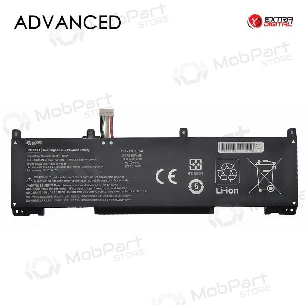 HP RH03XL, 3550mAh klēpjdatoru akumulators, Advanced