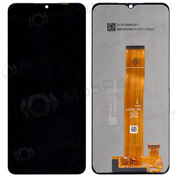 Samsung Galaxy A022F A02 (A022F LCD brown flex) ekrāns (melns) (service pack) (oriģināls)