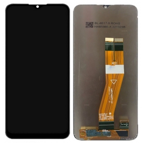 Ekranas Samsung A025G A02s 2020 su lietimui jautriu stikliuku melns oriģināls (service pack)