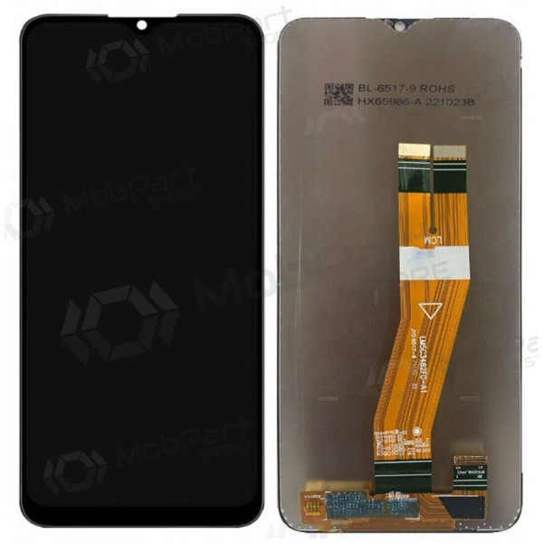 Ekranas Samsung A025G A02s 2020 su lietimui jautriu stikliuku melns oriģināls (service pack)