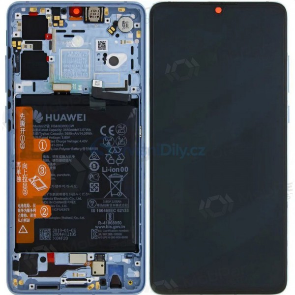 Huawei P30 (new version 2021) ekrāns (Breathing Crystal) (ar rāmīti un baterija) (service pack) (oriģināls)