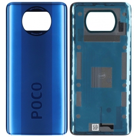 Xiaomi Poco X3 Pro / X3 / X3 NFC aizmugurējais baterijas vāciņš (zils) (oriģināls) (service pack)