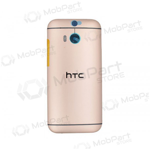 HTC One M8 aizmugurējais baterijas vāciņš (zelta) (lietots grade A, oriģināls)