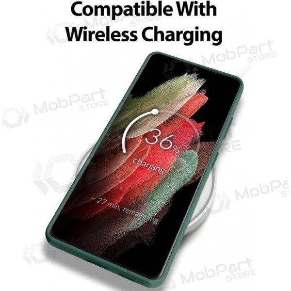 Maciņš / vāciņš Mercury Silicone Case Samsung S721 S24 FE tumši zaļš