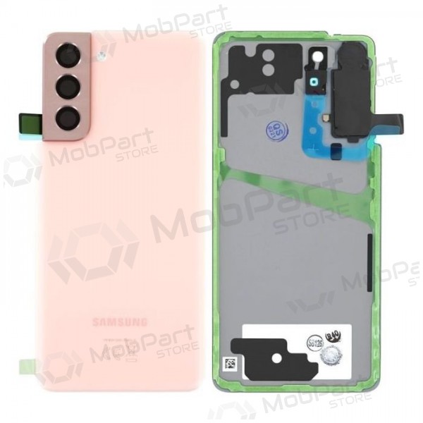 Samsung G991 Galaxy S21 5G aizmugurējais baterijas vāciņš (Phantom Pink) (lietots grade C, oriģināls)