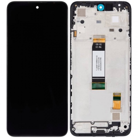Xiaomi Redmi 12 4G / 12 5G ekrāns (melns) (ar rāmīti) (Premium)