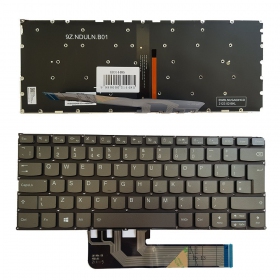 Lenovo Yoga 730-13IKB, 730-15IKB klaviatūra (UK) (ar apgaismojumu)