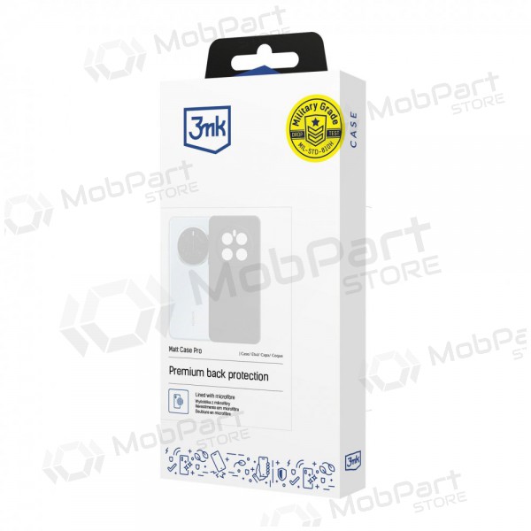 Maciņš, vāciņš 3mk Matt Case Xiaomi Redmi Note 14 Pro+ 5G melns Maciņš, vāciņš 3mk Matt Case Xiaomi Redmi Note 14 Pro+ 5G melns