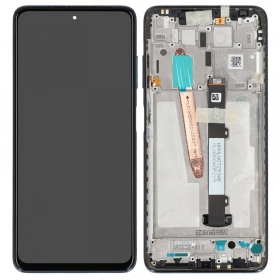 Xiaomi Poco X3 Pro / X3 / X3 NFC ekrāns (melns) (ar rāmīti) (Premium)