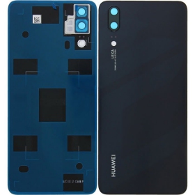 Huawei P20 aizmugurējais baterijas vāciņš (melns) (service pack) (oriģināls)