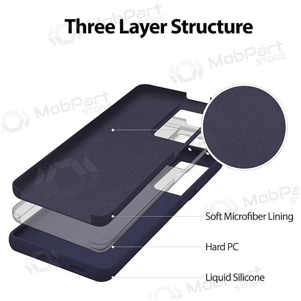 Samsung A336 Galaxy A33 5G maciņš Mercury Goospery "Silicone Case" (tumši zils)