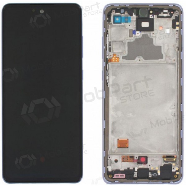 Samsung A725 A72 4G / A726 5G 2021 ekrāns (violets) (ar rāmīti) (service pack) (oriģināls)