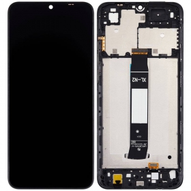Xiaomi Redmi A1 / A1+ ekrāns (melns) (ar rāmīti) (Premium)
