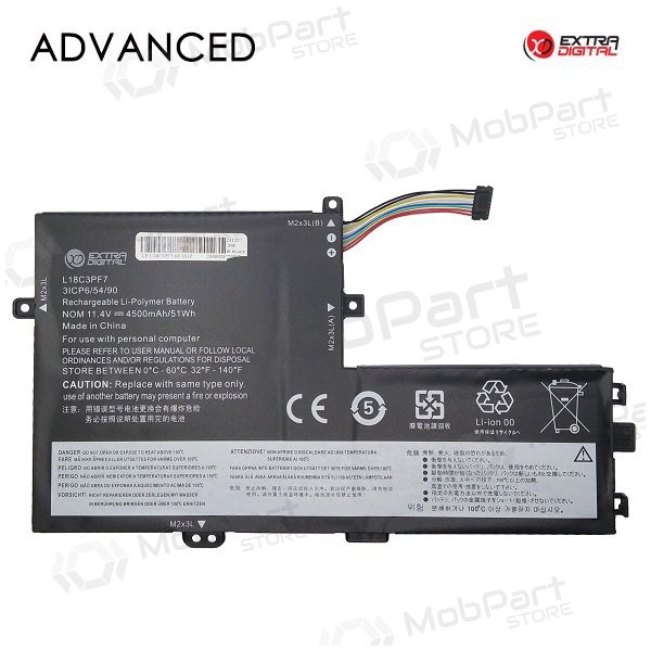 Lenovo L18C3PF7, 4500mAh klēpjdatoru akumulators, Advanced