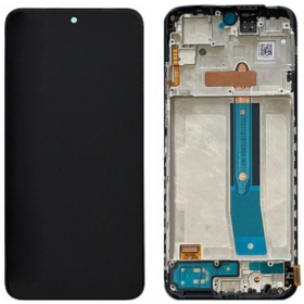 Xiaomi Redmi Note 12S ekrāns (melns) (ar rāmīti) (Premium)