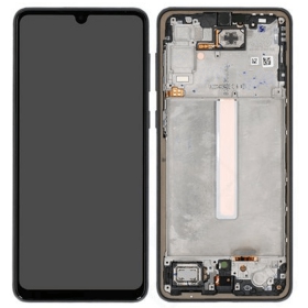 Samsung A336 Galaxy A33 5G 2022 ekrāns (melns) (ar rāmīti) (service pack) (oriģināls)