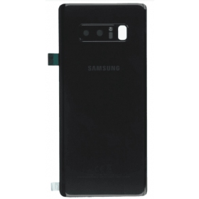 Samsung N950F Galaxy Note 8 aizmugurējais baterijas vāciņš melns (Midnight Black) (lietots grade A, oriģināls)