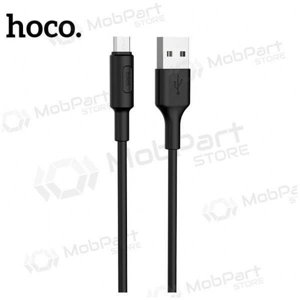 USB kabelis Hoco X25 microUSB 1.0m (melns)