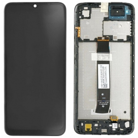 Xiaomi Redmi A2 / A2+ ekrāns (melns) (ar rāmīti) (Premium)