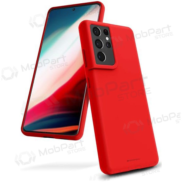 Samsung A226 Galaxy A22 5G maciņš Mercury Goospery "Silicone Case" (sarkans) Samsung A226 Galaxy A22 5G maciņš Mercury Goospery "Silicone Case" (sarkans)